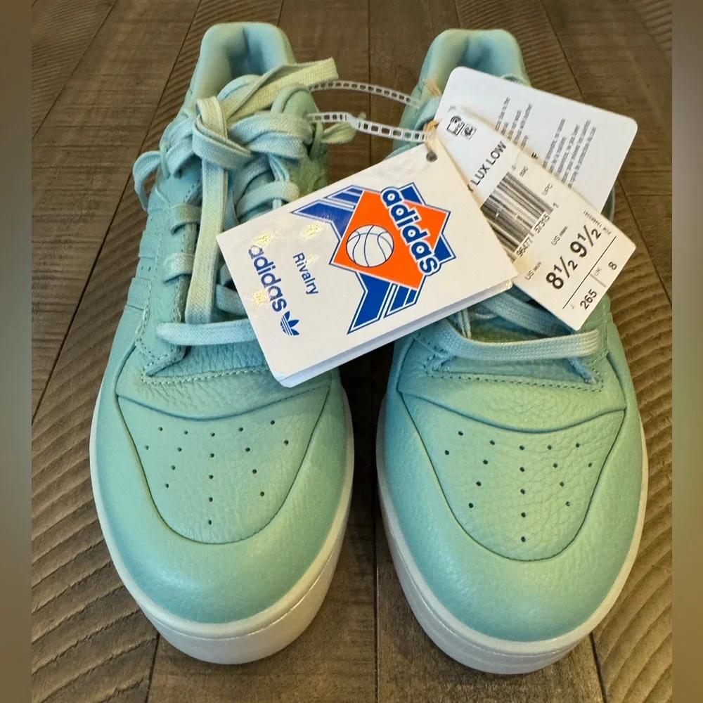 Adidas Rivalry Lux Low Hazy Green & Cream-White Sneakers Men’s Size 8.5 (NWT)